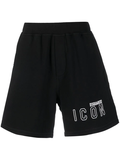 Dsquared2 logo print cotton track shorts