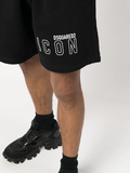 Dsquared2 logo print cotton track shorts