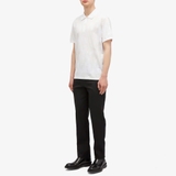Alexander McQueen Men's Jacquard Graffiti Logo Polo Ivory