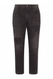 DOLCE & GABBANA Vintaged Plaque Jeans