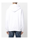 Dsquared2 logo-print drawstring hoodie - white
