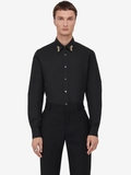 Alexander McQueen Dragonfly Embroidery Shirt in Black