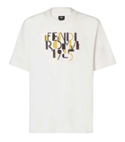 FENDI White cotton T-shirt