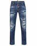 Dsquared2 Logo Tag Distressed Jeans