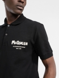 Alexander McQueen graffiti-logo polo shirt