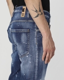 DSQUARED2 blue distressed skinny jeans