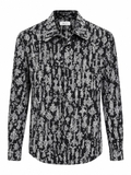 Alexander McQueen crystal-pattern shirt