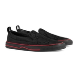 GUCCI BLACK RECYCLED FABRIC SLIP-ON GGM1733