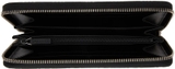 Black GG Print Signature Zip Wallet