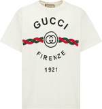 Gucci Gucci Logo Printed Crewneck White T-Shirt