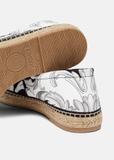 Homme Espadrilles Silver Baroque Imprimer Versace