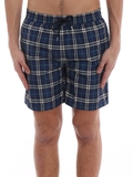 BURBERRY  Guildes blue Check swim shorts
