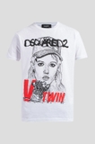 T-SHIRT DSQUARED2 BIAŁY REGULAR