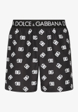 DOLCE & GABBANA ALL-OVER LOGO PRINT SWIM SHORT