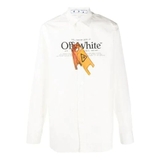 OFF-WHITE FW20 Printing Long-sleeved Shirt Men White