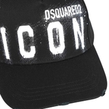 Dsquared2 Icon Spray Baseball Cap BCM0533 Black