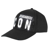 Dsquared2 Icon Spray Baseball Cap BCM0533 Black