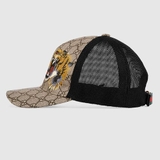 Gucci Tigers Print GG Supreme Baseball Beige Hat Size US