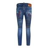 Dsquared2 Tidy Biker Jean Destroyed Signature Pocket Jeans  - SALE 30 %