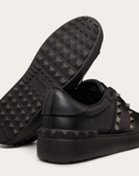 VALENTINO ROCKSTUD UNTITLED NOIR CALFSKIN LEATHER SNEAKER