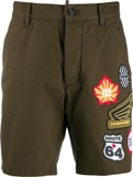 DSQUARED2 DSQUARED2 BROWN SHORTS WITH LOGO