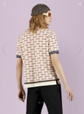 Horsebit print cotton polo shirt