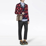 GG-jacquard coated-canvas cross-body bag