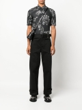 Alexander McQueen graffiti print short sleeve shirt