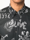 Alexander McQueen graffiti print short sleeve shirt