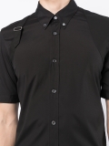 Alexander McQueen Black Harness Short Sleeve Shirt