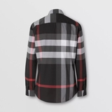Burberry Check Stretch Cotton Poplin Shirt