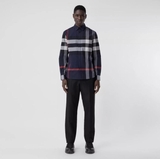 Burberry Check Stretch Cotton Poplin Shirt