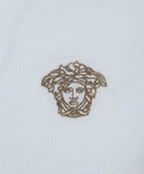 Versace GRECA COLLAR Polo - White