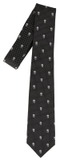 Alexander McQueen Skull Embroidered Tie