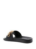 Versace Medusa chain leather slides