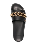 Versace Medusa chain leather slides