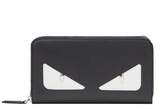 Fendi Black Leather Bag Bugs Eyes Zip
