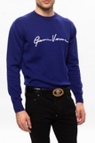 VERSACE BLACK BELT WITH DECORATIVE BUCKLE