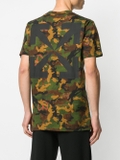 Off-White Green camouflage print t-shirt for men