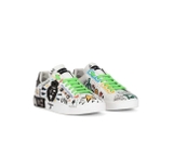 Dolce & Gabbana graffiti-print low-top sneakers