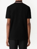 Burberry Icon Stripe cotton polo shirt - Black