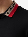 Burberry contrast-collar piqué polo shirt