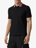 Burberry contrast-collar piqué polo shirt