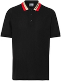 Burberry contrast-collar piqué polo shirt