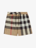 Check Drawcord Swim Shorts