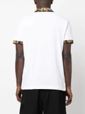 Versace Jeans Couture Barocco-print shirt-sleeve polo shirt - White