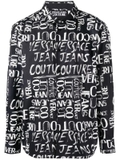 Versace Jeans Couture flocked-logo long-sleeve shirt