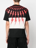 Neil Barrett Mixed Fair Isle Thunderbolt cotton T-shirt