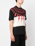 Neil Barrett Mixed Fair Isle Thunderbolt cotton T-shirt