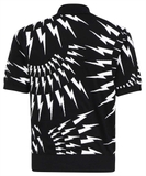 Neil Barrett LOOSE CRAZY FAIRISLE  Black Knit Polo